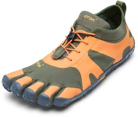 Vibram Damen FiveFingers V-Alpha Trail Schuh, Militär/Orange, 9 - 9.5 US