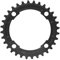 Plato Unico para Bicicleta de 32t, 104mm/4,09 Pulgadas, DiseñO de Dientes Negativos Positivos, Material de AleacióN de Aluminio, Plato de Montaje para Bicicleta de MontañA(32 Dientes Negro)