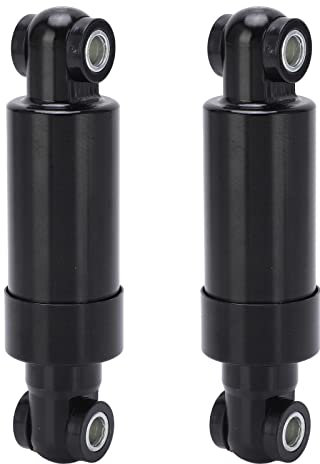 Shock Pump, Mountain Bike Rear Full Suspension, 2pcs Black 750lbs 110mm Steel Alloy Rustproof for Folding Scooter Electric Bike