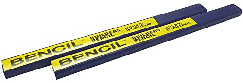 Bencil BENBLUEPK2 Blue Carpenters Pencil Pack of 2