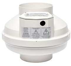 Festa AMG Radon Fans Legend Extreme - Quiet and Energy Efficient 571 CFM Mitigation System Inline - 6 Electric Waterproof Inline Duct - Sturdy Glass Reinforced Poly-Resin – White