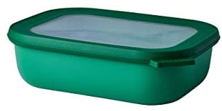 Mepal - Multi Bowl Cirqula Rectangular - Vorratsdose mit Deckel - Geeignet als Luftdichte Aufbewahrungsbox für den Kühlschrank, Mikrowellengeschirr & als Frischhaltedosen - 1000 ml - Vivid green