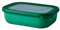 Mepal - Multi Bowl Cirqula Rectangular - Vorratsdose mit Deckel - Geeignet als Luftdichte Aufbewahrungsbox für den Kühlschrank, Mikrowellengeschirr & als Frischhaltedosen - 1000 ml - Vivid green