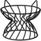 Support en métal antidérapant pour gamelle pour Chat - Support de gamelle surélevé Contre Les vomissements - Support de gamelle pour Chat en Fer Noir pour Manger et Boire confortablement - 15 x 12 cm