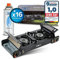 Z.M.C PREMIUM Camping Gaskocher 2-flammig + 16 Gaskartuschen 227g, Campingkocher mit Transportkoffer für Outdoor und Innenraum, Balkon Kocher, Doppelgaskocher mit Piezozündung