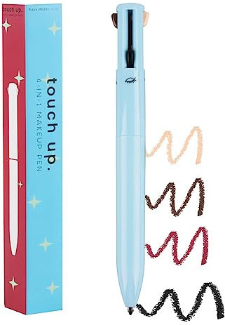 Taozoey 4-In-1 Makeup Pen, Taozoey Multifunktionaler Kosmetikstift, Augenbrauenstift&Eyeliner&Lip Liner&Highlighter Stift, für Ein Perfektes Wasserfest Langanhaltend Face Make-Up