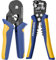 haisstronica Kit de herramientas de prensado de virola AWG 24-10 pelacables automático con crimpadora de alambre AWG 23-7 para conectores de virola