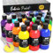 Nicpro 18 Colors Fabric Paint, 8.45 oz (250 ml) Fabric Paint for Clothes Permanent, Soft Rich Pigment Non-Toxic Textile Paint for Fabric DIY Crafts, T-shirts, Shoes Leather Jeans Bags for Kid Adult