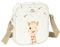 SOPHIE LA GIRAFE HONEY Kleine Umhängetasche für Kinder, ideal für Kinder von 5 bis 14 Jahren, bequem und vielseitig, Qualität und Widerstandsfähigkeit, 16 x 4 x 18 cm, Hellbeige, Hellbeige, Estándar,