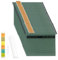 Foolscap Suspension Files(30 Pack,Green),Polypropylene Filing Cabinet Suspension File with Tabs and Card Inserts