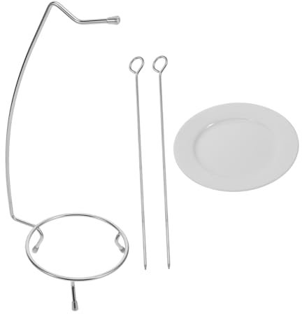 BESPORTBLE 1 porte-brochettes accessoire barbecue accessoires de camping accessoires de barbecue support suspendu pour brochettes gril à brochette brochettes de barbecue céramique blanche