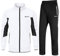 Rdruko Jogginganzug Herren Set Trainingsanzug Sportanzug Langarm Freizeitanzug Männer Tracksuit für Fußball Gym-Weiß Schwarz M