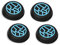 DLseego Grip Thumbstick per PS5 PS4 Xbox 360 Xbox One Switch PRO Controller, 4PCS Anti Slip Silicone Cool Thumb Grip Covers Controller Stick Grip Caps,Blu