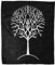 Überwurfdecke, Baum-Silhouette, schwarz-weiß, warm, weich, gemütlich, Flanell-Bettdecken für Bett, Couch, Sofa und Stuhl, geeignet für alle Jahreszeiten, 203,2 x 152,4 cm