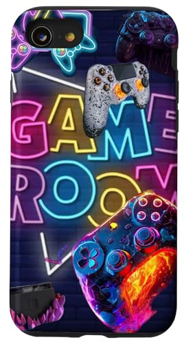 Gamer Graphic Gaming Videospiele Jungen Hülle für iPhone SE (2020) / 7 / 8