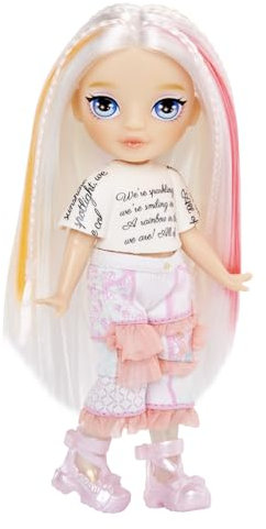 Rainbow High Littles Rainbow Fantasy Fairies & Pet - Opal, Arcobaleno - Bambola Piccola Snodata di 14 cm e Animaletto Magico Gufo Ali di Fata Intercambiabili, Regalo C. Età 4+