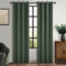 MRTREES Rideaux Occultants Thermique Lin 140x240 CM Vert Olive 100% Bloquer Lumière Rideaux Thermiques Isolants Anti Froid et Chaleur à Oeillets pour Chambre Adulte Salon Lot de 2