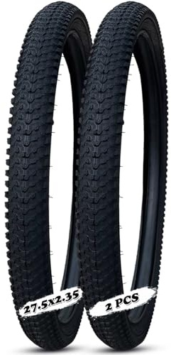 PFHKTO 27,5 2,35 Reifen 2er-Set 27,5 x 2,35 Reifen 27,5 x 2,35 Zoll Reifen |. Fahrradreifen-Set, Fahrrad, BMX, Faltrad, Rennrad, Mountainbike, Geländeprofil