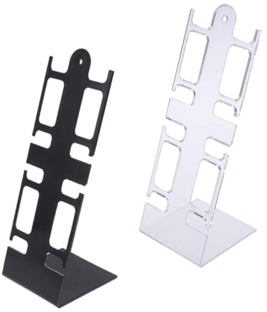 Holibanna Transparenter 2 Stück Leichter und Praktischer Uhrenhalter L-förmiger Uhrenpräsentationsständer aus Kunststoff Zufällige Farbe zur Stilvollen Anzeige von Schmuck und Uhren