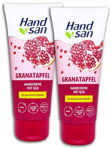 2er Pack Handsan Handcreme Q10 Granatapfel 2x 90 ml
