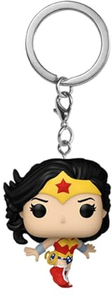 Funko POP! Keychain: DC New Classics - Wonder Woman - DC Comics | Official Superheroes Merch - Mini Figurine Keyring for Keys, Bags and Backpacks - Stocking Filler and Party Bag Gift
