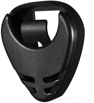 MAGICLULU Guitar Picks Storage Case Hard Holder with Adhesive Back Spring-Loaded Secure Grip Protective Organizer for Acoustic and Electric Guitar Plectrums Black Compact Design