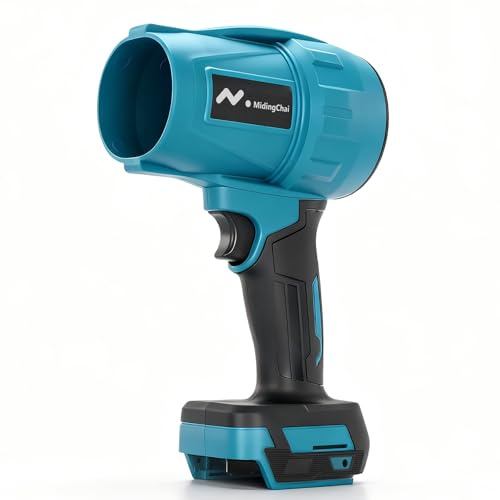 MidingChai Gebläse Akku für Makita 18V, Multifunktionale Tragbarer Laubbläser, 32000 U/Min, 500g Luftdruck, Handgebläse Stark zum Entfernen von Laub, Schnee, Staub, Autoinnenreinigung (ohne akku)
