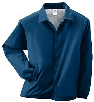Augusta Sportswear Nylon Coach's Jacket/Lined, Navy, XXL