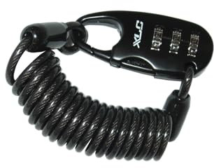 XLC Zahlenspiralkabelschloss Scareface LO-L05, Schwarz, 1200 mm