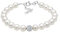 Elli Armband Damen Synthetische Perlen in 925 Sterling Silber