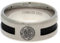 Celtic F.C. Schwarz Inlay Ring klein, offizieller Fanartikel