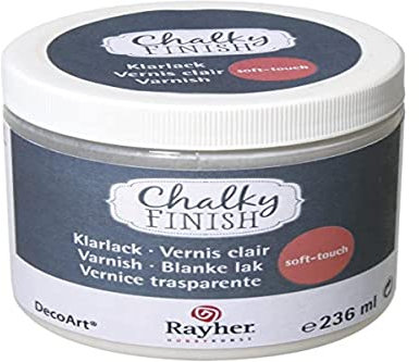Rayher 38877000 Klarlack soft-touch, Dose 236 ml, Clear Varnish, Schutzlack zum Versiegeln von Acrylfarbaufstrichen, speichelfest, wetterfest