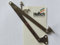 Hettich Klappenhalter, Klappenscharnier, Ganzmetall vernickelt, 250 mm, 2 Stück, Artikelnr. 00394