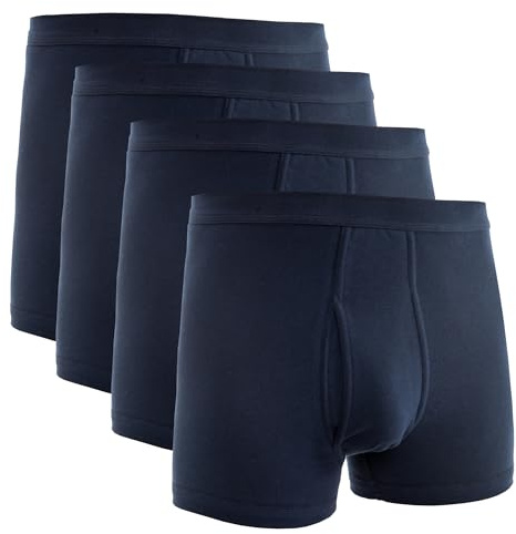 HERMKO 3940 4er Pack Herren Pagen mit Eingriff Schlüpfer und angeschnittenem Bein hoher Bund/Leib aus 100% Bio-Baumwolle