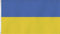 normani Flagge - Fahne - Hissfahne mit Zwei Metallösen zur Befestigung und zum Hissen - Größe 90 x 150 cm wetterfest Farbe Ukraine