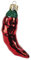 PPH 'IMP' Christbaumschmuck Figuren Essen Christbaumschmuck (Chili Pfeffer 6.5cm) Figuren Essen Christbaumkugeln Weihnachtskugeln Weihnachts-Baumschmuck Baumkugeln Deko Luxus