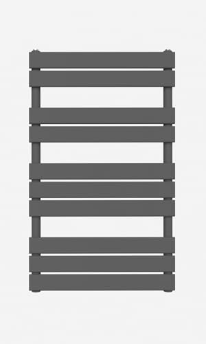 iBathUK Towel Radiator Rail, Flat Panel Towel Warmer, Column Designer Wall Mounted Heated Towel Rail for Bathroom- 1000x600mm, Anthracite
