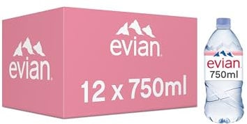 Evian Still Natural Mineral Water 12 x 750 ml