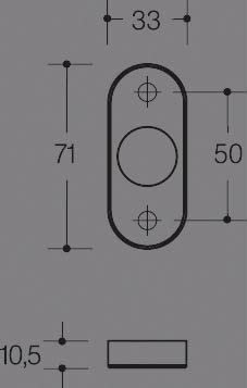 HEWI Drückerrosette 315.23RKN | Farbe: F99 reinweiß | Durchmesser: 23mm