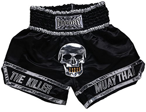 FLUORY Short de Muay thaï, MMA Fight Shorts Vêtements Entraînement Cage Combat Grappling Arts Martiaux Kickboxing Shorts Vêtements