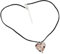 Glass Of Venice Collier en forme de cœur en verre de Murano italien – Tourbillons violets avec pendentif en forme de cœur soufflé à la main sur un cordon fabriqué à Venise, en Italie – Collier en form