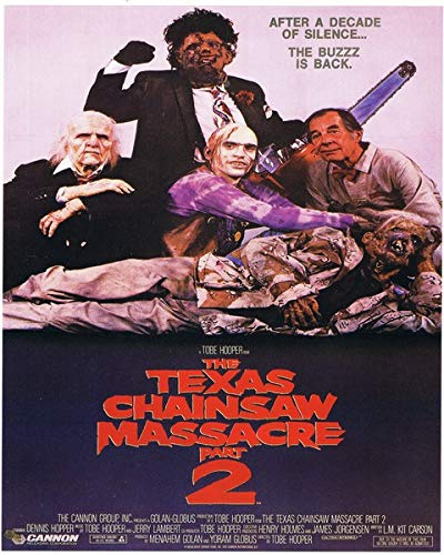 The Texas Chainsaw Massacre Part 2 - Poster cm. 30 x 40 - Shipped Rolled Inside Heavy Tube