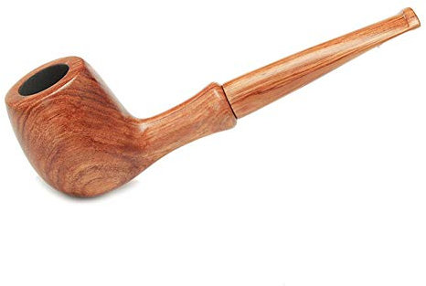 Pipes à tabac en bois de poirier avec manche droit Rouge