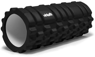 VirtuFit Grid-Foam-Roller - Massagerolle - 33 cm - Schwarz