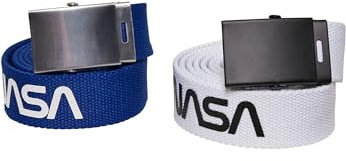 Mister Tee NASA Belt 2-Pack extra long blue/wht one size