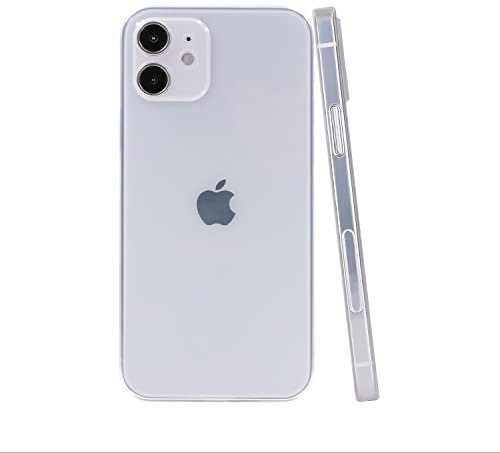 CELLBEE Kompatibel mit iPhone 12 Hülle Case - Premium Slim Schutzhülle für iPhone, Extrem Dünn, Anti Kratzer, Schutz ohne Kompromisse - Piano Clear