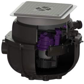 KESSEL Hebeanlage Aqualift S Compact Mono, GTF 1200, resist., Bodenpl, schw. 281200SC