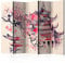 murando Raumteiler Foto Paravent Japanischer Kirschbaum 225x172 cm beidseitig auf Vlies-Leinwand Bedruckt Trennwand Spanische Wand Sichtschutz Raumtrenner Kirschblüte Ornament Japan