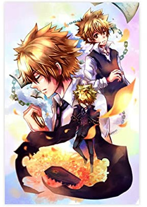 Anime-Poster Hitman Reborn 46, Leinwand-Poster, Wandkunst, Deko, Bild, Gemälde für Wohnzimmer, Schlafzimmer, Dekoration, 30 x 45 cm, ohne Rahmen: