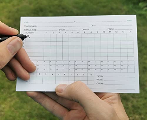 Cricket Umpire Score Cards - 50 Overs - Score Sheets Referee Cards Pads Records - Bowler (1)